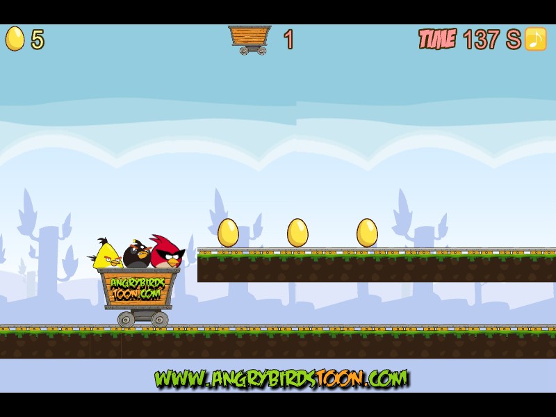 Angry Birds Dangerous Railroad